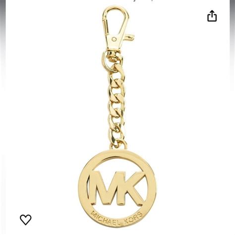 MICHAEL Michael Kors MK Circle Key Fob, Gold 